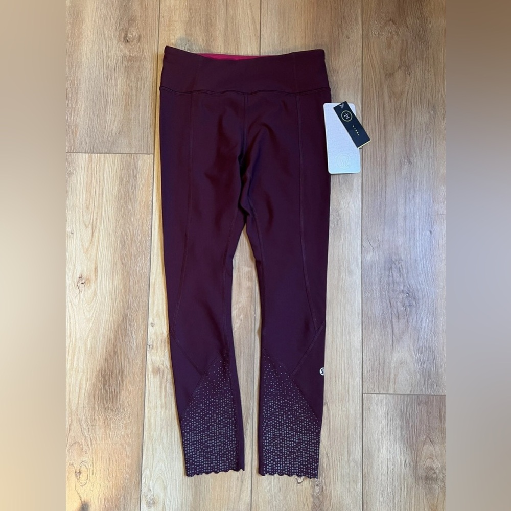 NWT 🌟 Lululemon Tight Stuff Tight Bordeaux Drama Reflective Luxtreme 🌟